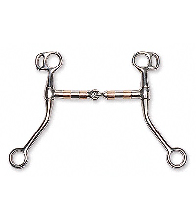 10459 Copper Rollermouth Snaffle Bit