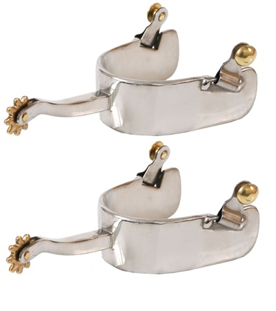 Picture of Jacks 10469 Stainless Steel Equitation Offset Spurs