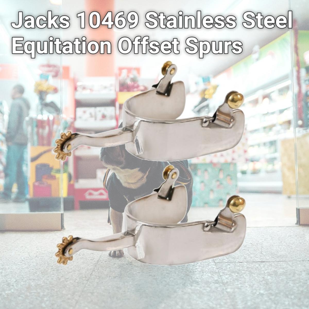 Picture of Jacks 10469 Stainless Steel Equitation Offset Spurs
