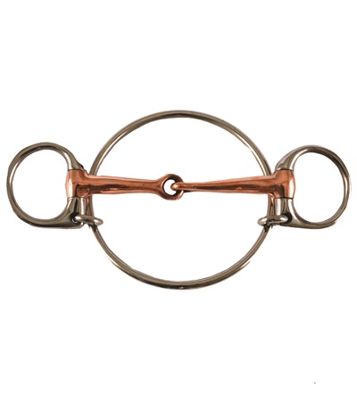 21402-5 5 in. Dexter Ring Racing Copper Mouth Bit