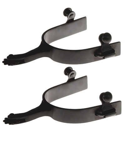 Picture of Jacks 11047 Offset Black Steel Side Rowel Spurs