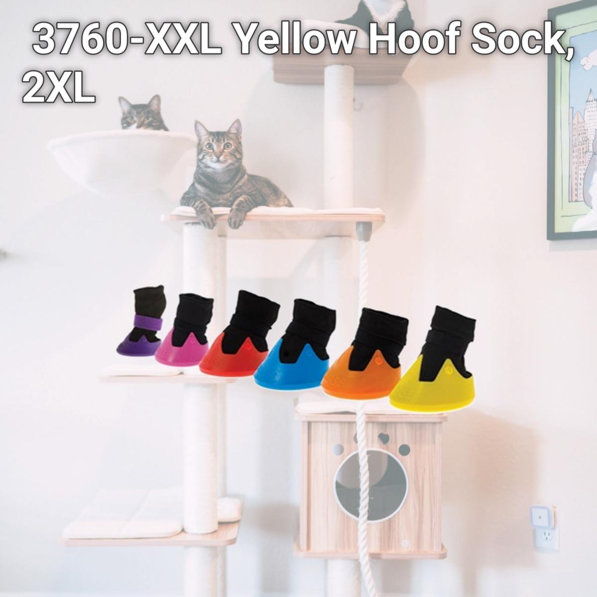 Picture of Tubbease 3760-XXL Yellow Hoof Sock, 2XL