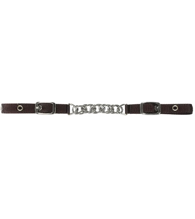 Picture of Jacks 928-BR 4.5 in. Flat Chain Nylon Curb Strap, Brown