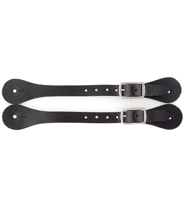 10765-MEN Black Spur Straps - Mens