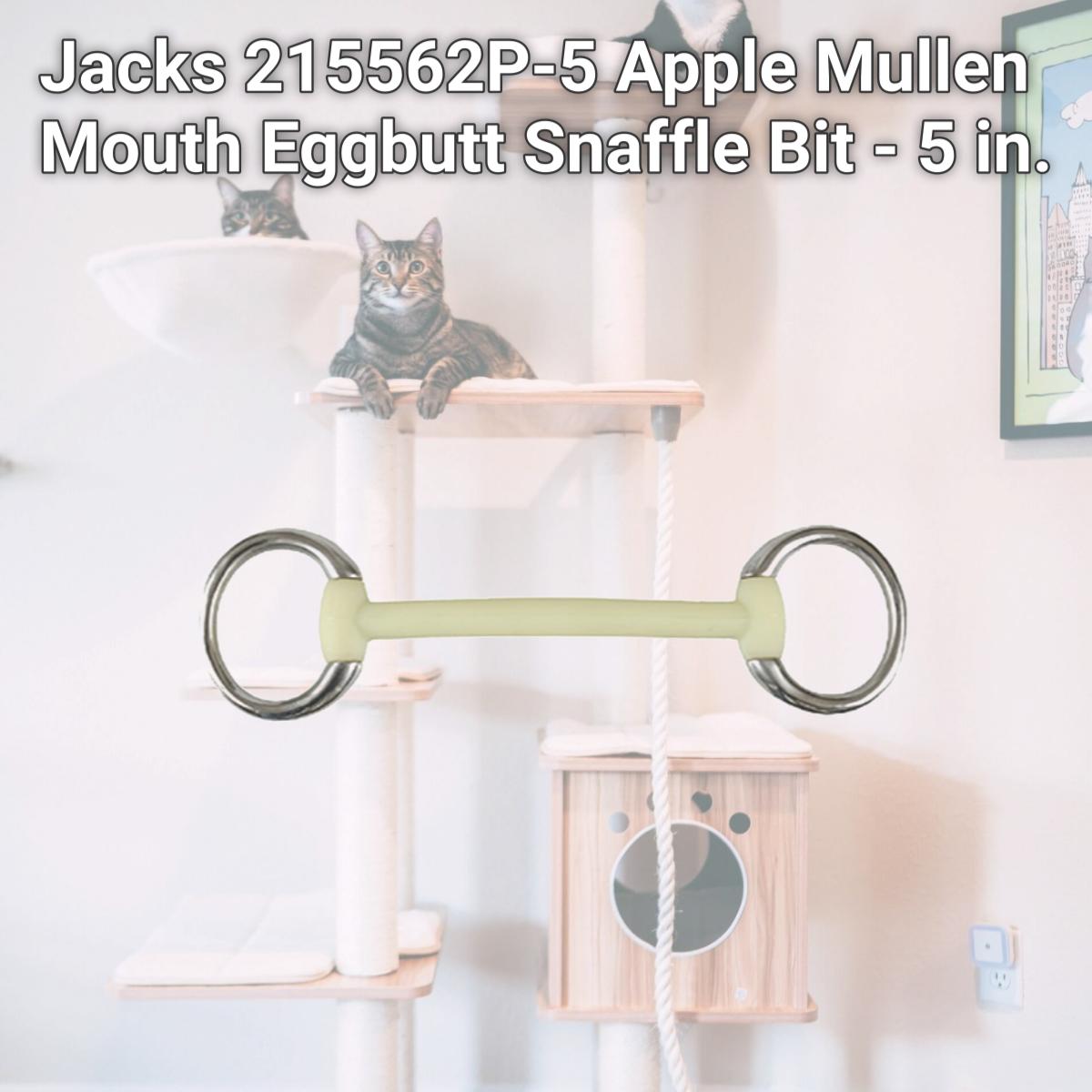 Picture of Jacks 215562P-5 Apple Mullen Mouth Eggbutt Snaffle Bit - 5 in.