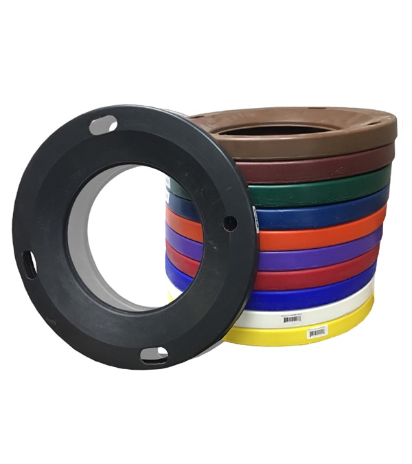 Picture of Horsemens Pride 1158-YE Large Feed Ring, Yellow - 30 qt.