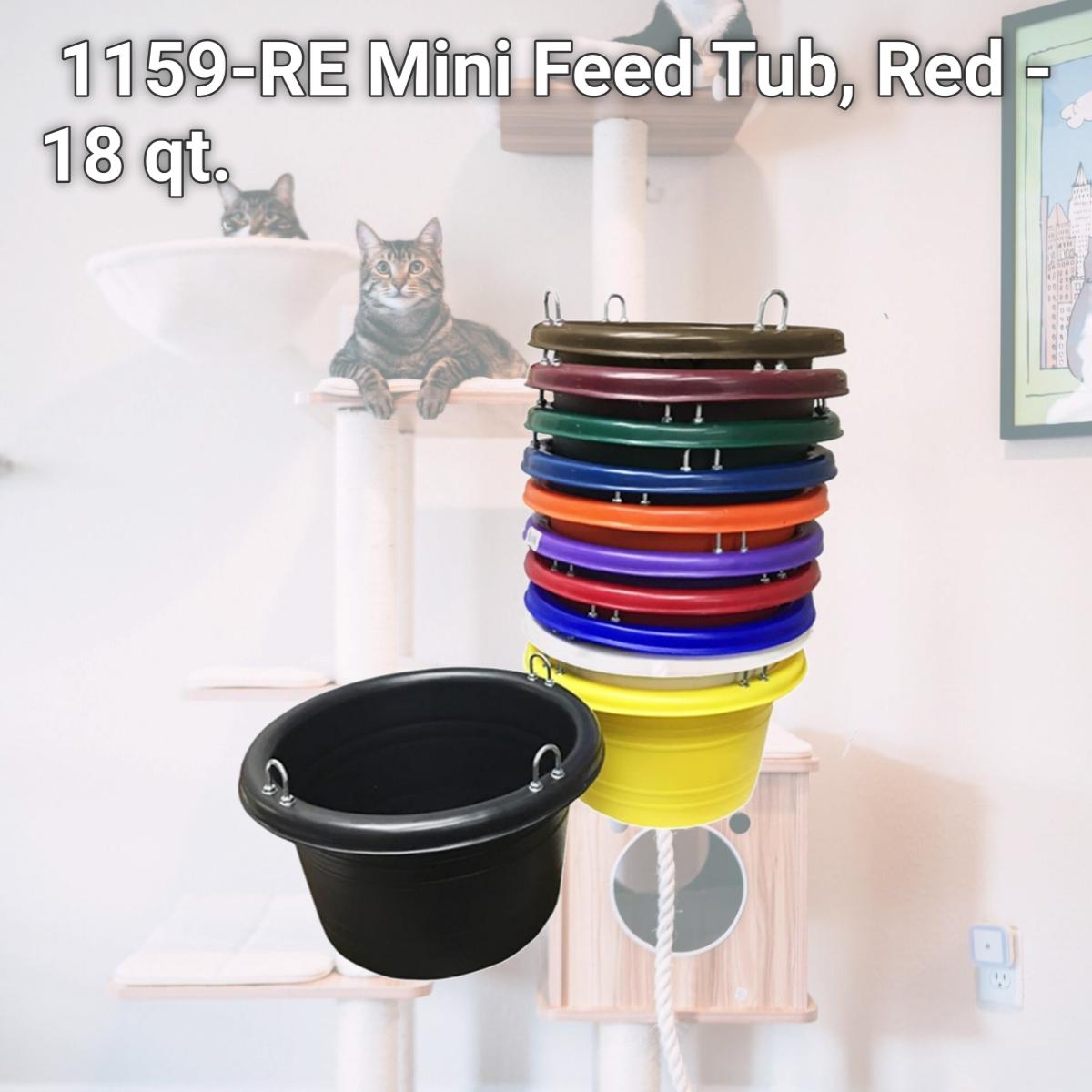 Picture of Horsemens Pride 1159-RE Mini Feed Tub, Red - 18 qt.