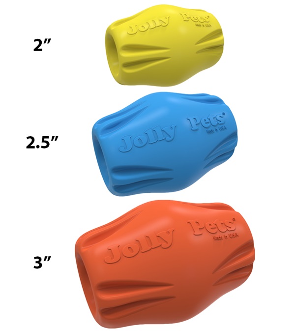 Picture of Jolly Pets 4120-OR3 Flex-n-Chew Bobble, Orange - 3 in.