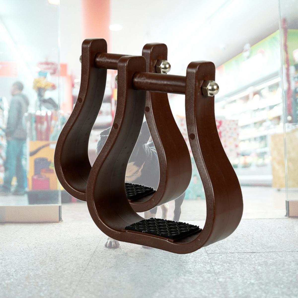 Picture of Jacks 59 Brown Stirrups - 2.50 in.