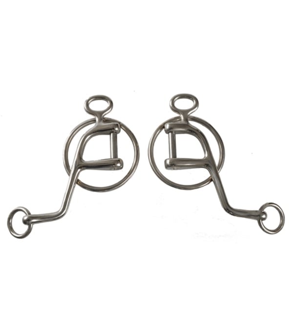 Picture of Jacks 2100-8 Stainless Steel Walking Cheek Bit - 8 in. Draft