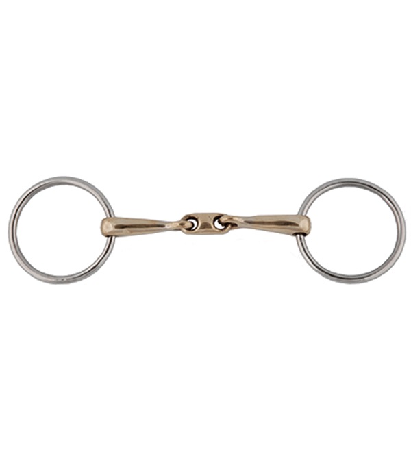 Picture of Jacks 20134-5-1-4 German Silver Elliptical Link Bradoon Bit - 5.25 in.