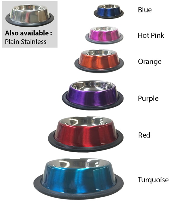 Picture of Valhoma 3357-SS-64 Non-Tip Bowl, Stainless Steel - 64 oz