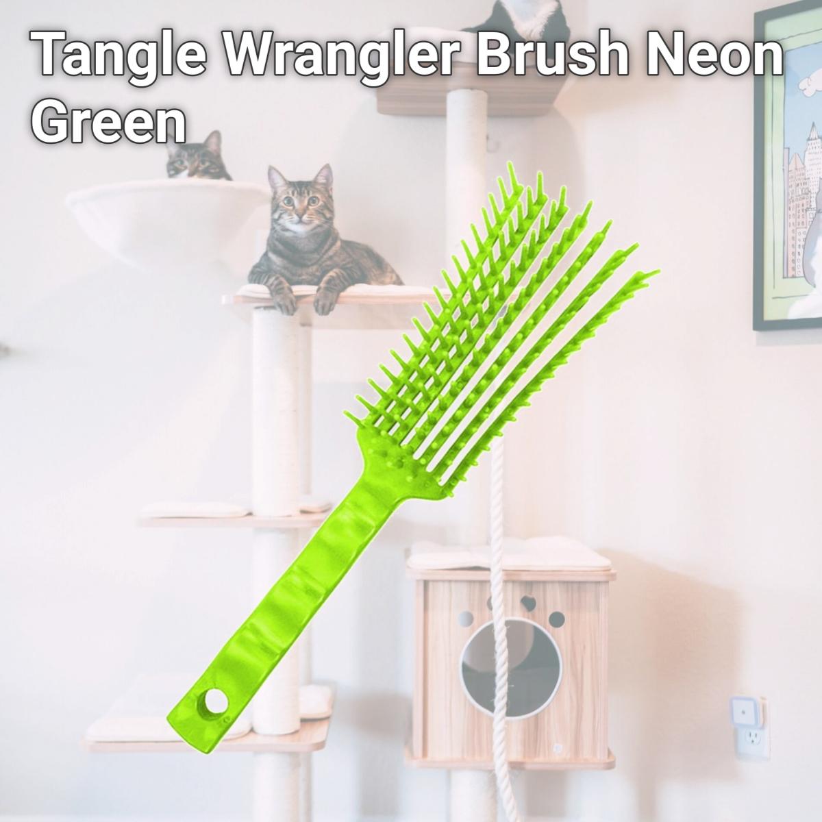 Picture of Jacks 10098-NG Tangle Wrangler Brush, Neon Green