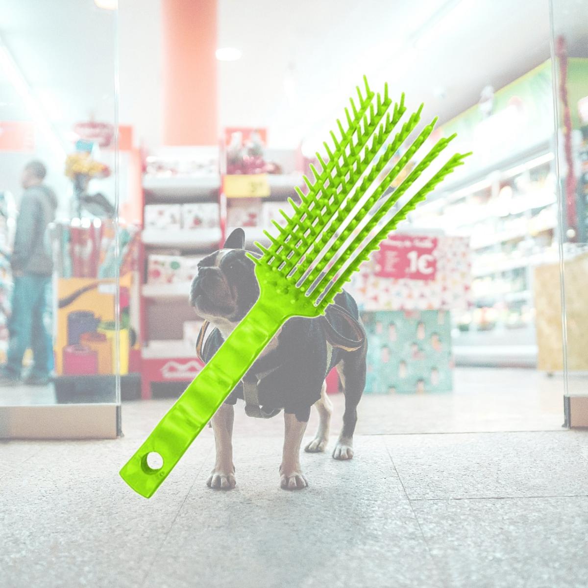 Picture of Jacks 10098-NG Tangle Wrangler Brush, Neon Green