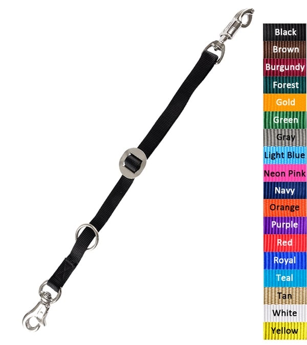 1011-GD Trailer Tie with Iron Bull Snaps, Gold