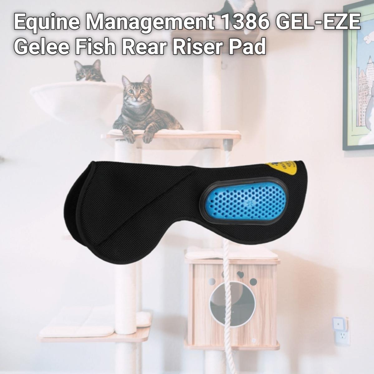 Picture of Equine Management 1386 GEL-EZE Gelee Fish Rear Riser Pad