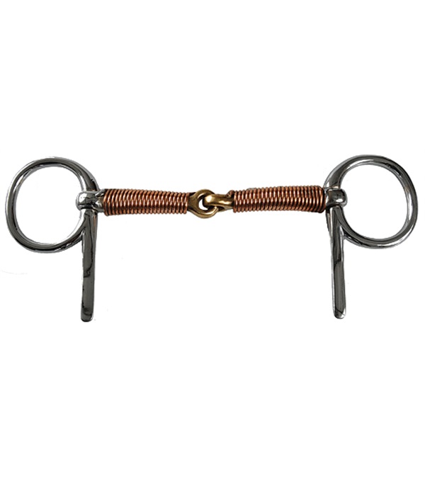 1399 Copper Wire Wrap Snaffle Bit