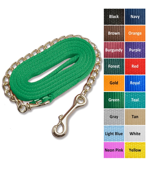 Lead Shank with 30 in. Brass Plated Chain, Royal Blue