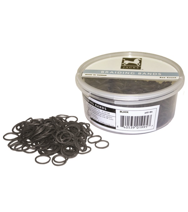 Picture of Jacks 368-BR Braiding Bands, Brown - 800 Count