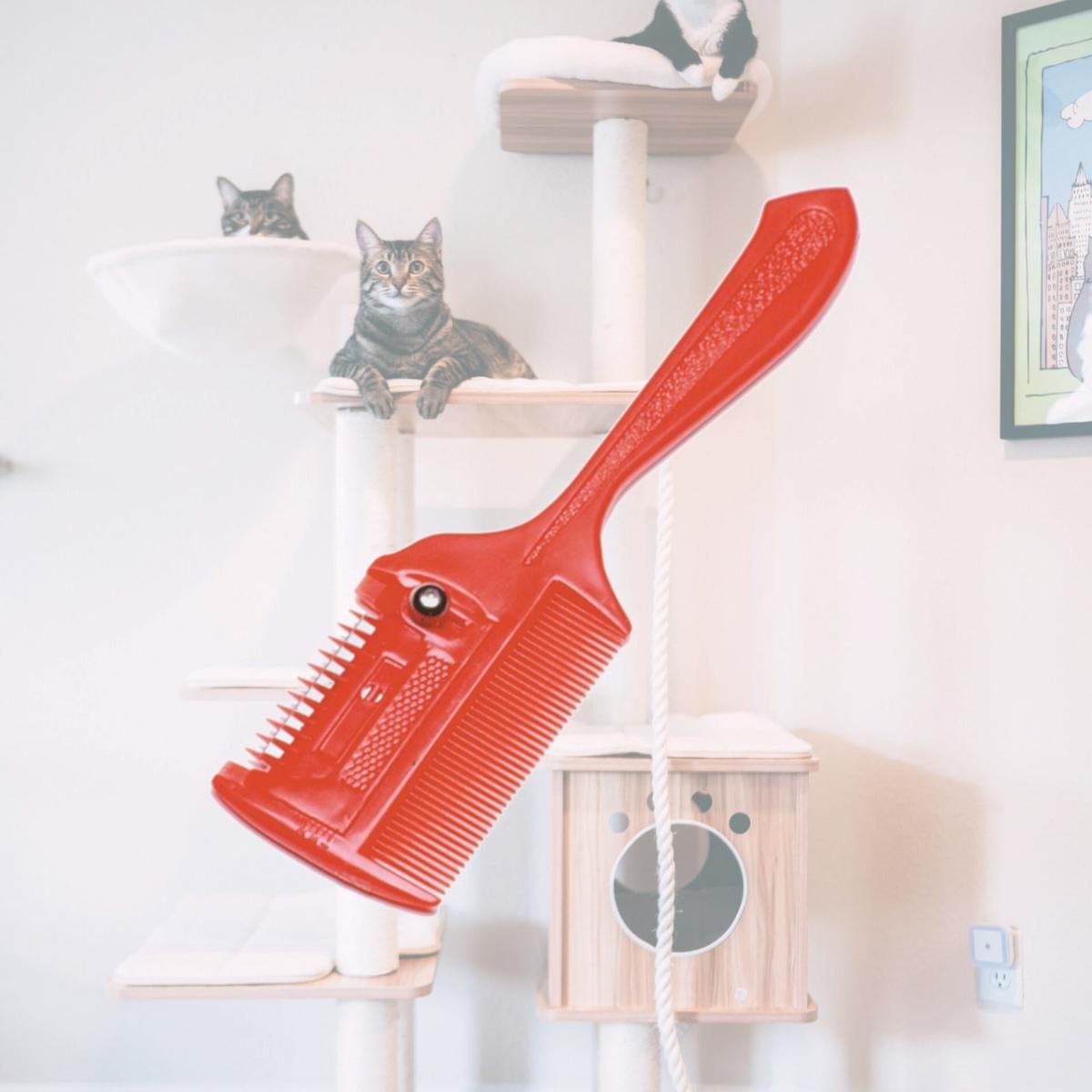 Picture of Jacks 10258 Thinning Comb, Red - 7 in.