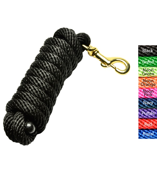 10377-RE Poly Lead Rope, Red