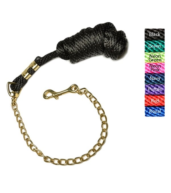 10396-BK Poly Lead Rope, Black
