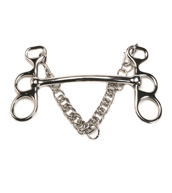 Picture of Jacks 1704-5-1-2 Stainless Steel Figure Eight Pelham Bit - 5.50 in.