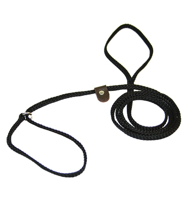 Flat Braided Rope Lead with Slip, Royal Blue - 0.25 in.