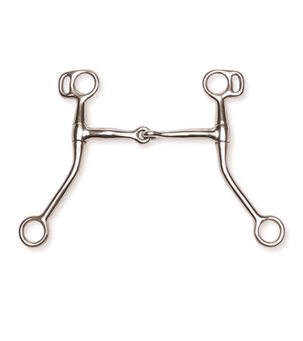 Picture of Jacks 10456-4-3-4 Stainless Steel Training Snaffle Bit - 4.75 in.