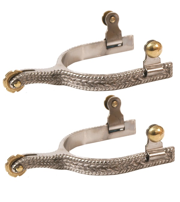 Picture of Jacks 10464 Stainless Steel Rope Design Spurs