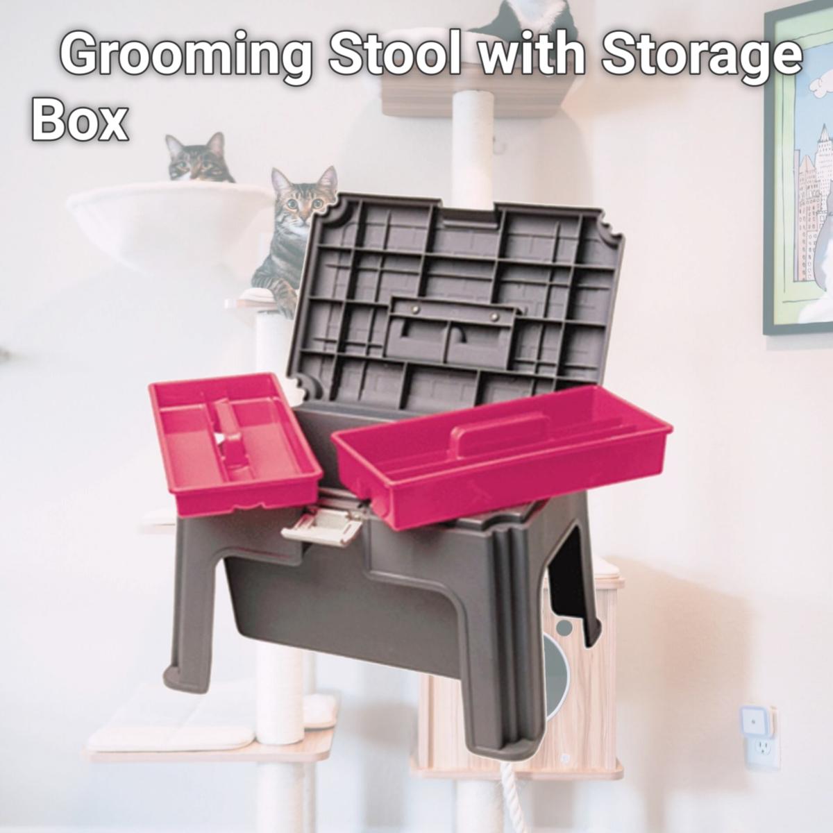 Picture of Jacks 10474 Grooming Stool with Storage Box