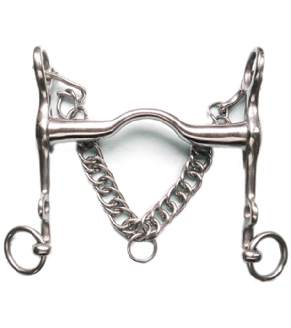 20117-5 Stainless Steel Medium Port Weymouth Bit - 5 in.