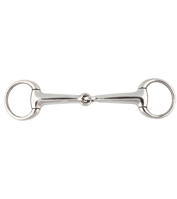 20130-5-1-2 Stainless Steel Hollow Eggbutt Bradoon Bit - 5.50 in.