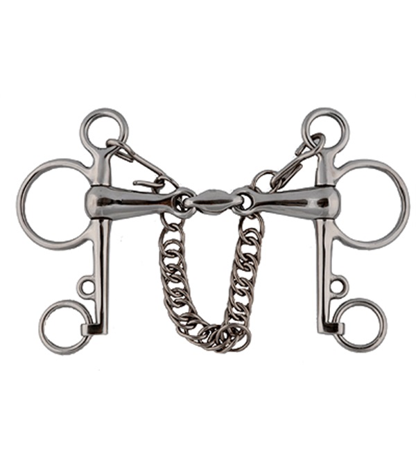Picture of Jacks 20143-5 Stainless Steel Elliptical Link Pelham Bit - 5 in.