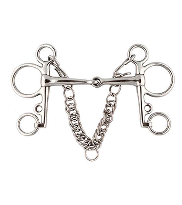 Stainless Steel Jointed Pelham Bit - 5 in.