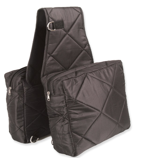 Picture of Jacks Imports 33-BK Quilted Cooler Saddle Bag, Black