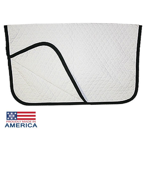 Picture of Jacks 9276-WH-FO Baby Saddle Pad&#44; White & Forest Green