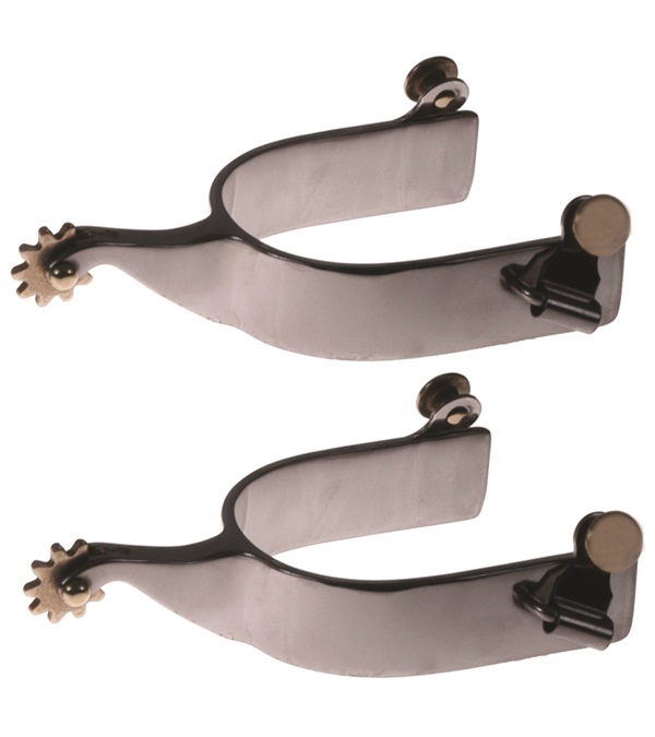 Picture of Jacks Imports 111-M Stainless Steel Roping Spurs with Smooth Band - Men