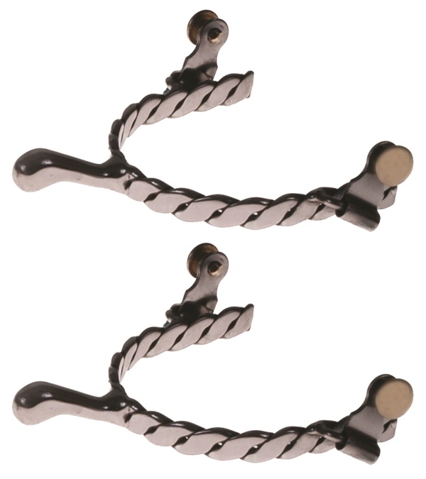 Picture of Jacks Imports 115-Y Stainless Steel Twisted Knob End Spurs - Youth