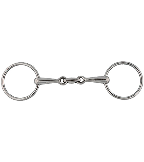 Picture of Jacks Imports 10539-5-1-2 Horizontal Elliptical Link Snaffle Bit - 5.5 in.