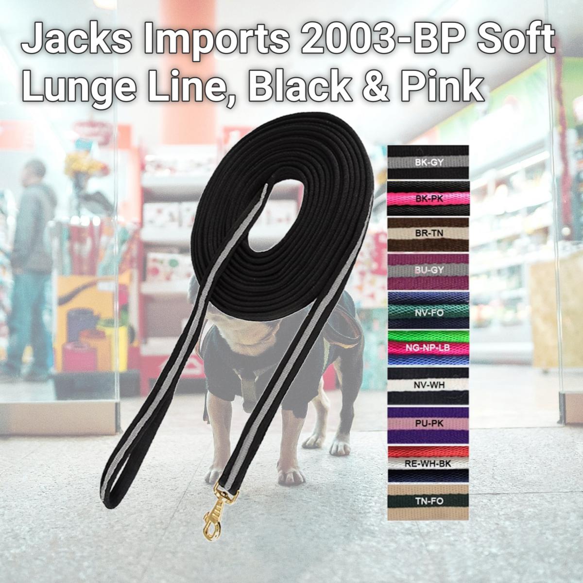 Picture of Jacks Imports 2003-BP Soft Lunge Line&#44; Black & Pink