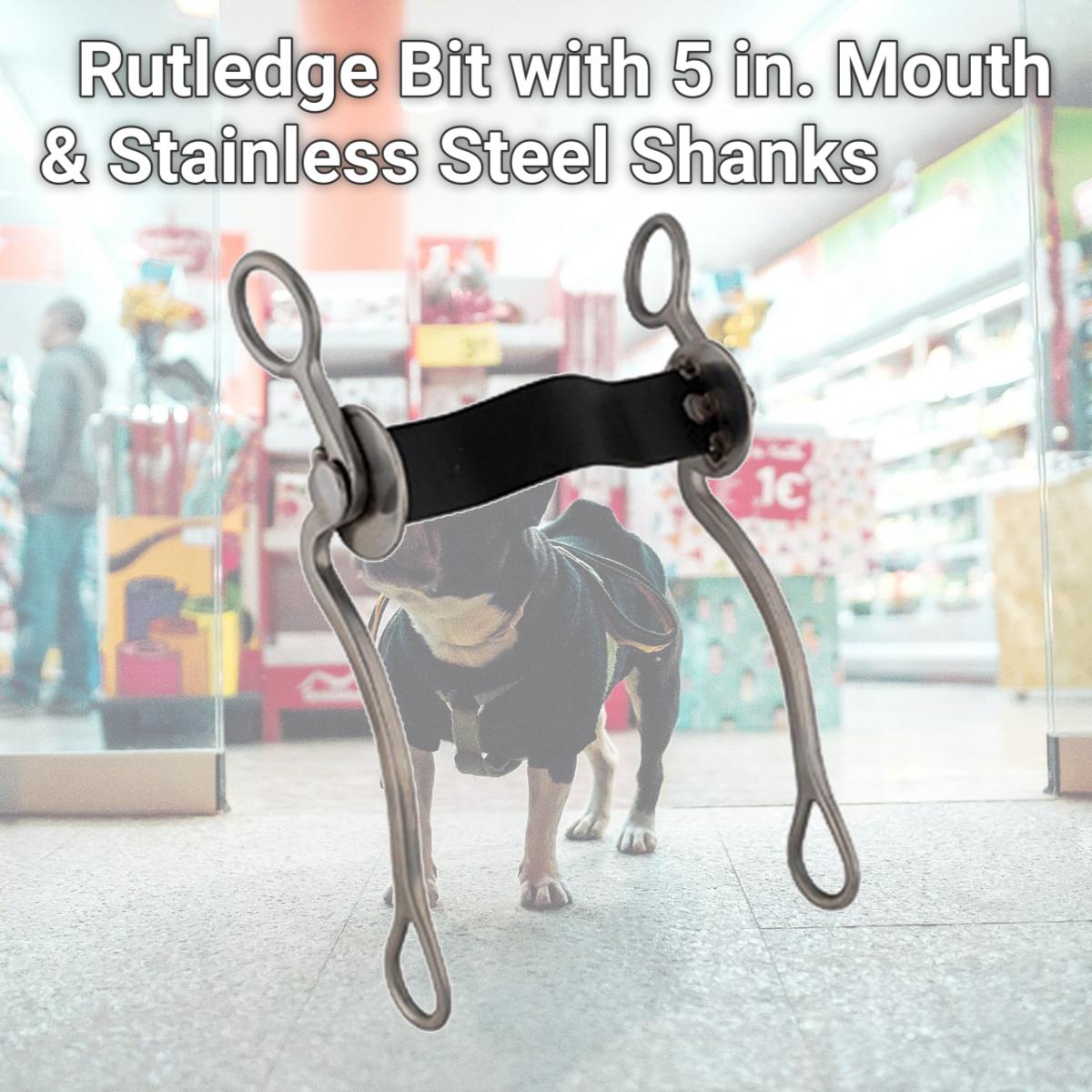 Picture of Jacks Imports 10537 Rutledge Bit with 5 in. Mouth & Stainless Steel Shanks