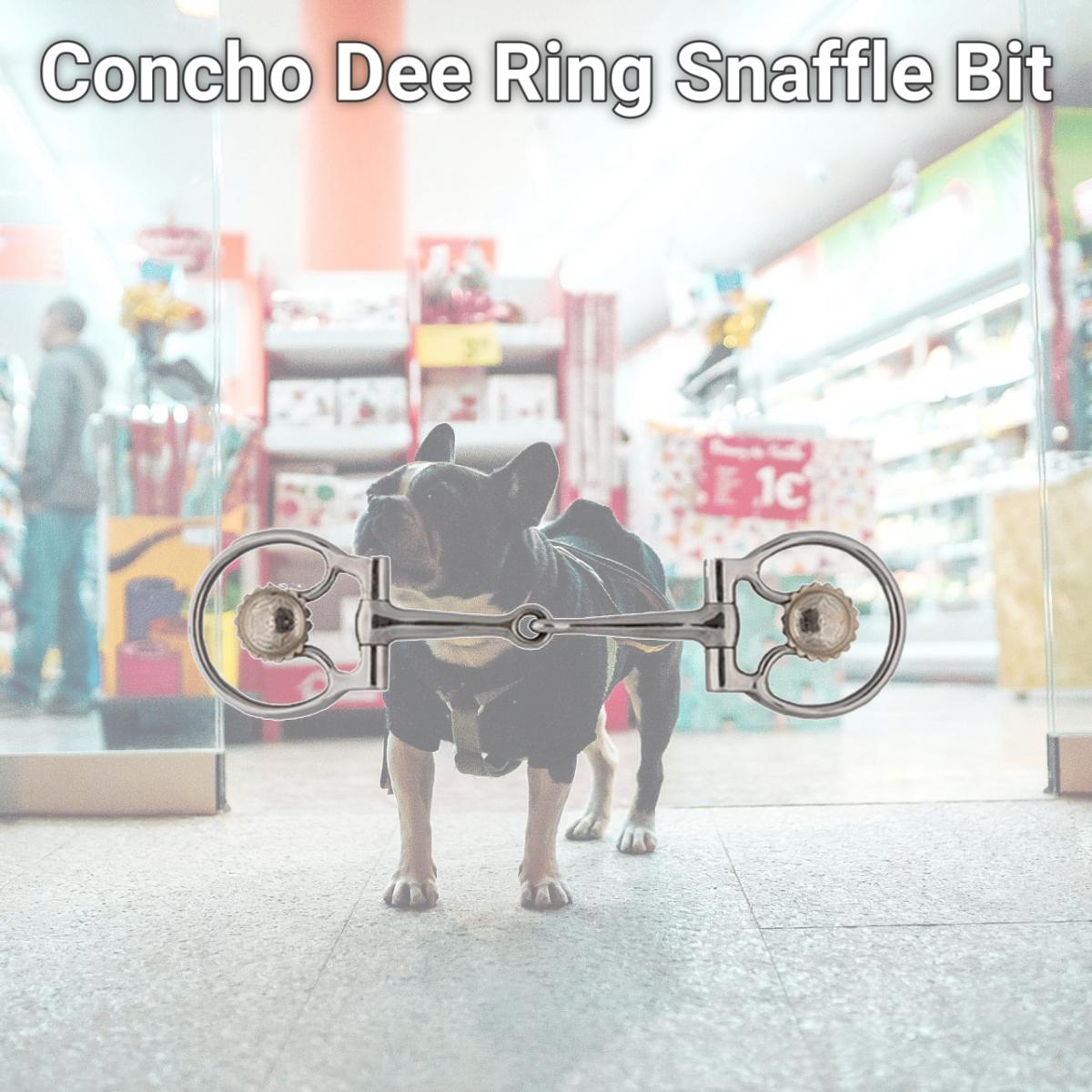 Picture of Jacks Imports 10540 Concho Dee Ring Snaffle Bit