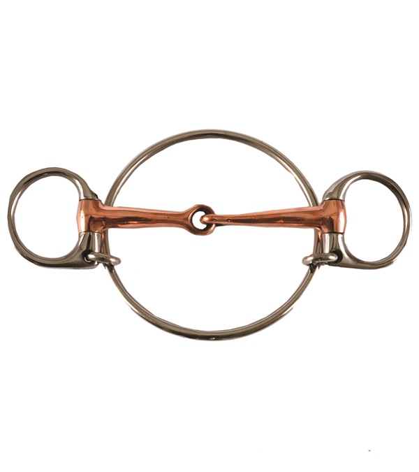 Picture of Jacks Imports 21402-4-3-4 Dexter Ring Racing Copper Mouth Bit - 4.75 in.