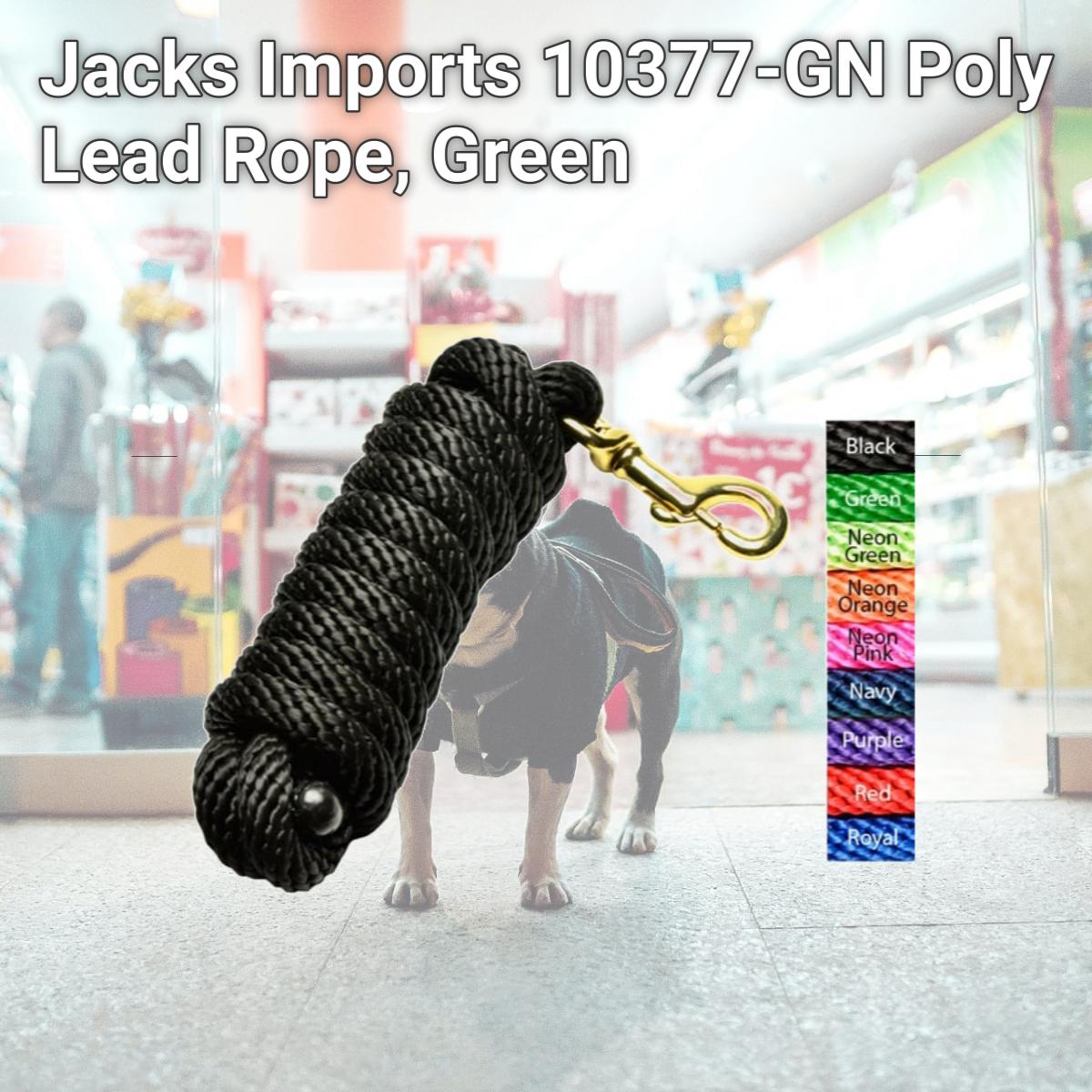 Picture of Jacks Imports 10377-GN Poly Lead Rope, Green