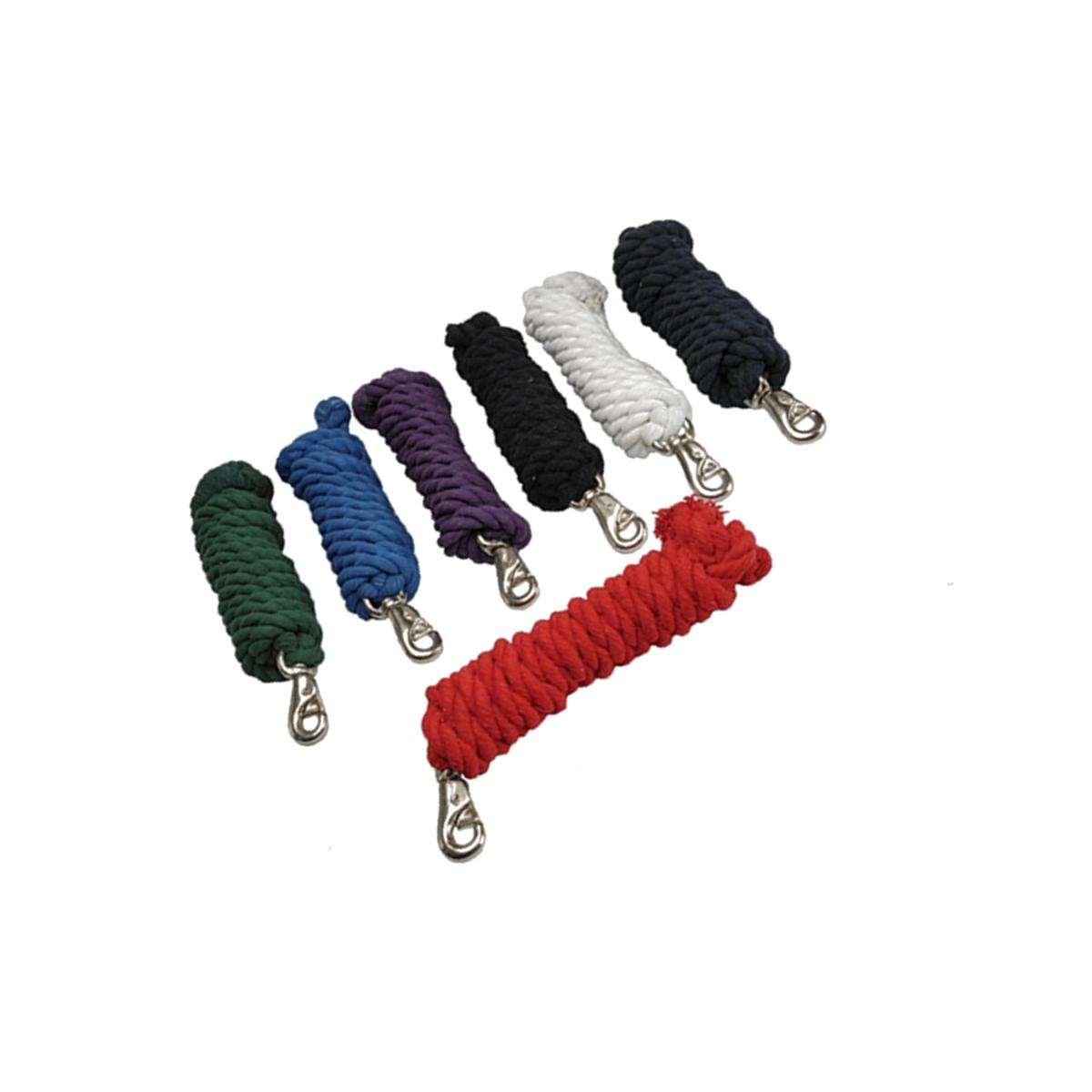 Picture of Jacks Imports 1289-RE Cotton Lead Rope with Bull Snap, Red