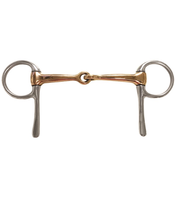 21401-5 Copper Jointed Half Cheek Snaffle Bit - 5 in.