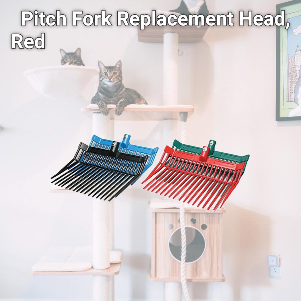 Picture of Jacks Imports 162-RE Pitch Fork Replacement Head, Red