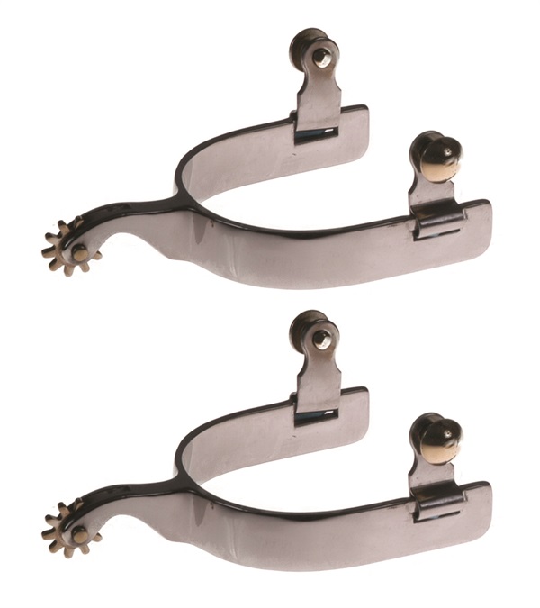 Picture of Jacks 11020 Stainless Steel Roping Spurs