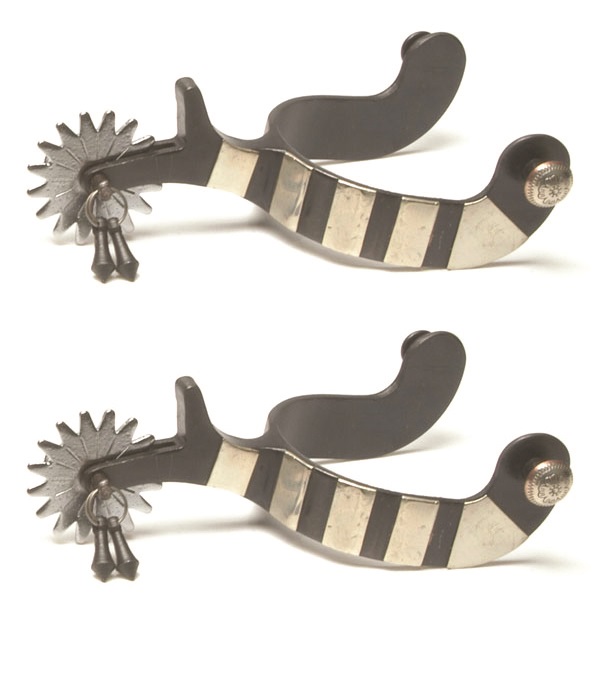 Picture of Jacks 11037 Black Steel Jingle Bob Spurs